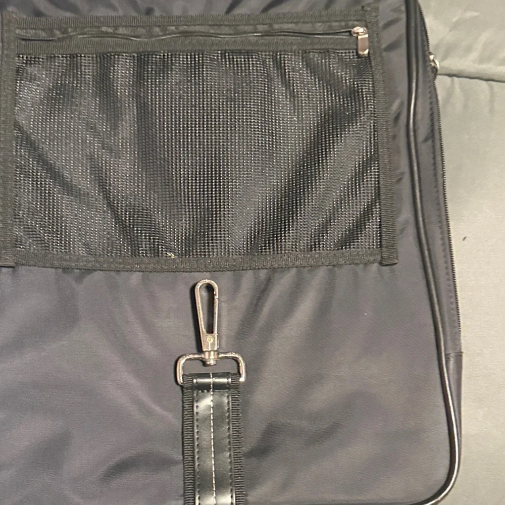 Black Leather unisex Bag